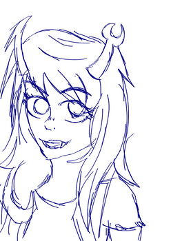 WIP: Vriska Line Art