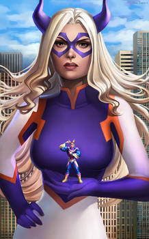 Commission: Mt.Lady+AllMight by Irina-Isupova