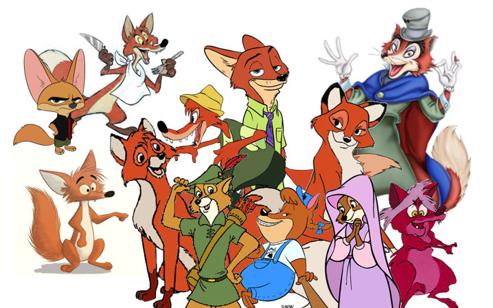 Disney Fox Rabbit Disney Foxes by GenarMatiz on DeviantArt