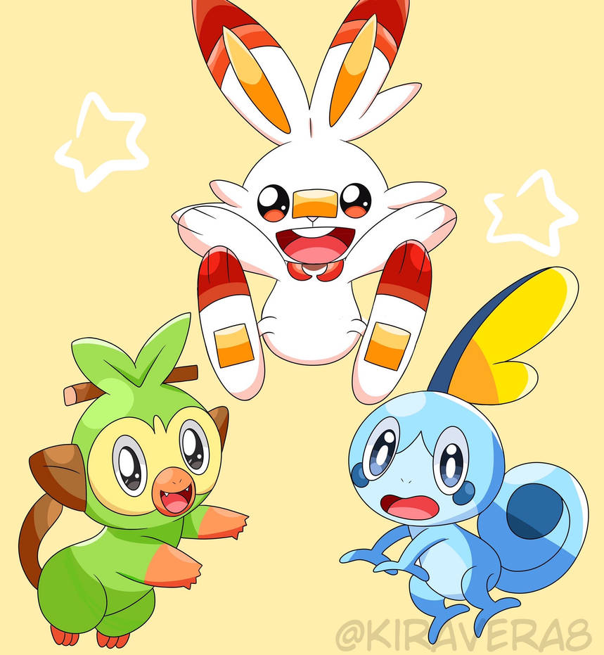 5th Gen Starter pokemon by kiraga-neko on DeviantArt