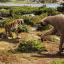 Smilodon and Megalonyx