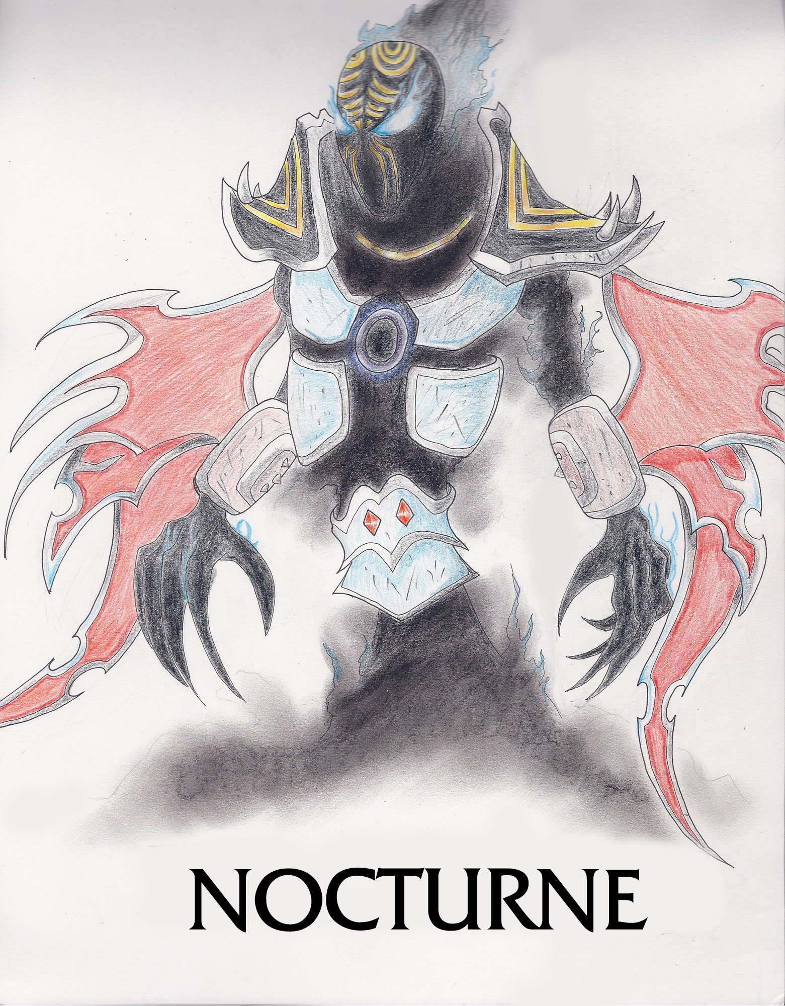 League of Legends - Nocturne Sketch Colored