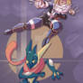 FanArt: Super Smash Bros 4 - Greninja and Shiek