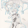 Fire Emblem Fates Corrin + Dragon Form Sketch