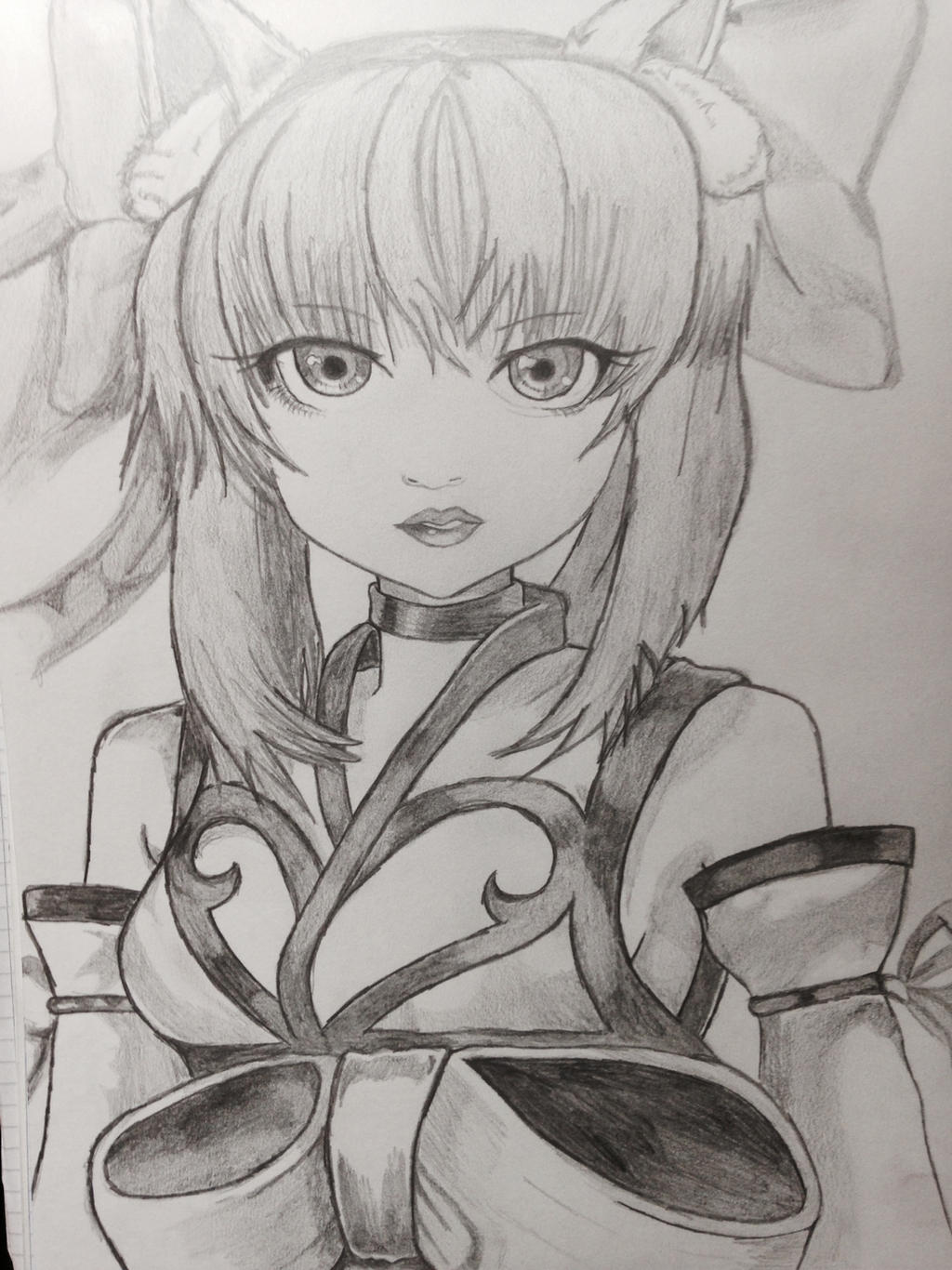 Anime/ Manga Sketchbook drawing (pencil) by JillValentine007 on