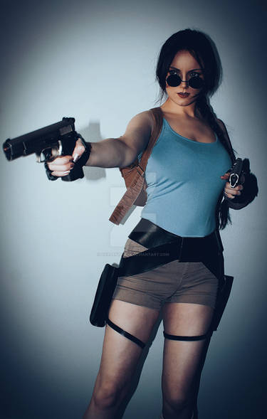 Lara Croft Tomb Raider Cosplay Costume Stock Photo 1889409853