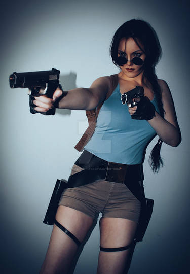 Lara Croft CLASSIC cosplay - WeGame 2-9 by TanyaCroft on DeviantArt