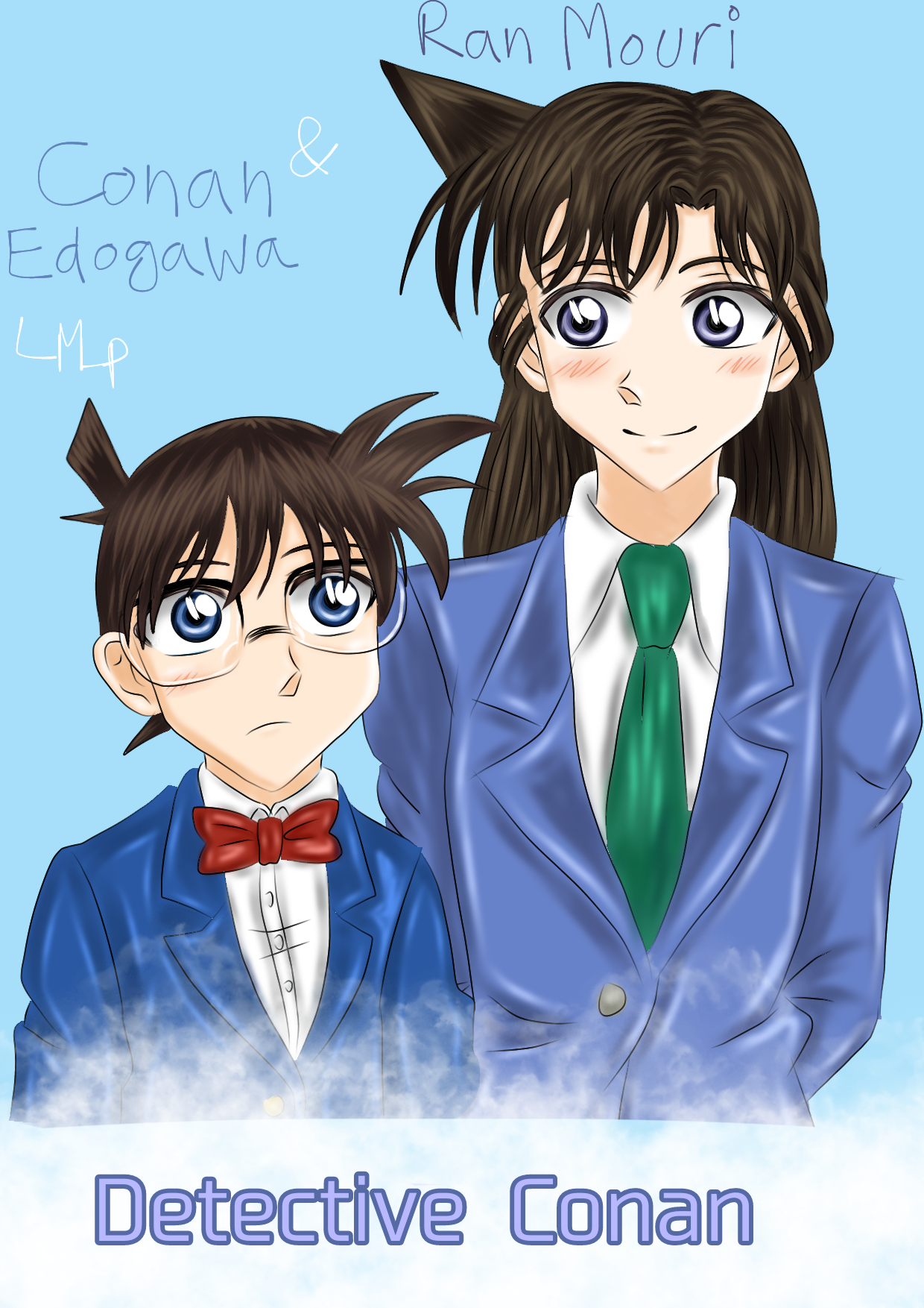 Dective Conan Ran Detective Conan Ran And Conan
