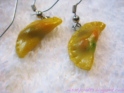 Empanada Earrings :D