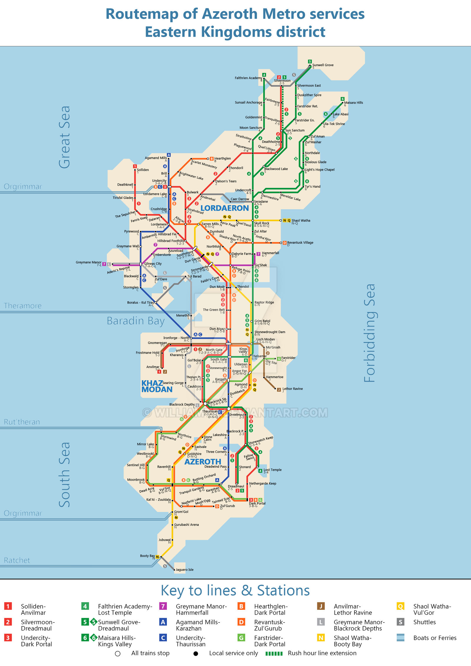 Eastern Kingdoms Routemap by WilliamTr on DeviantArt