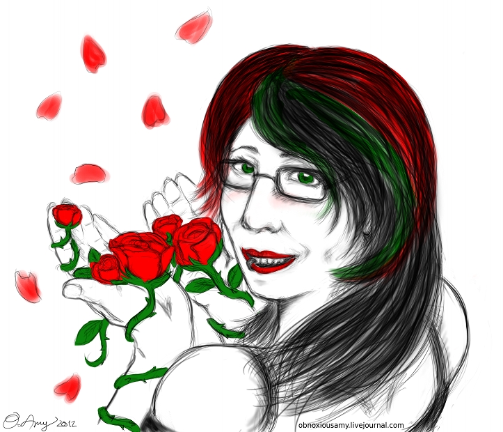 Pushing Up Roses - Portrait