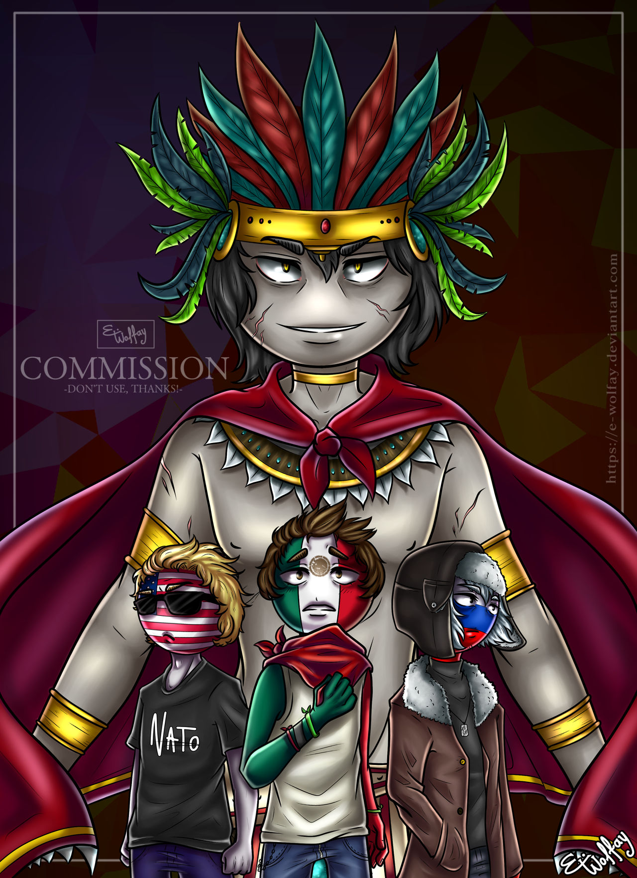 ArtStation - Countryhumans Battle of Midway, Countryhumans America,  Countryhumans Empire of Japan