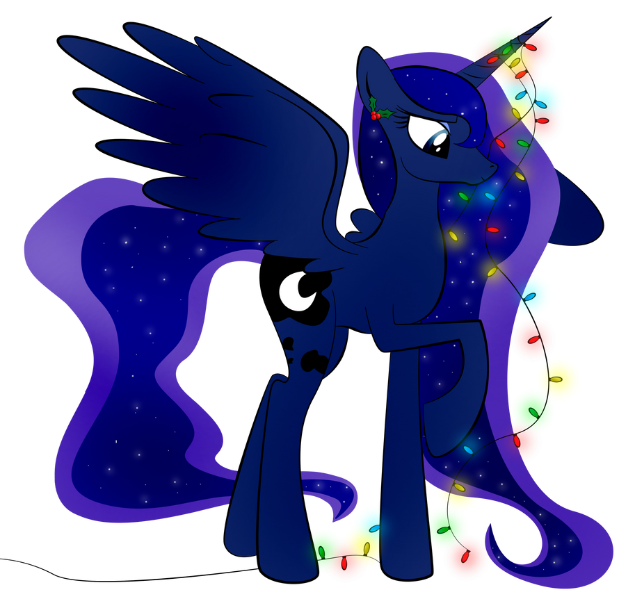 Christmas Luna by zomgitsalaura