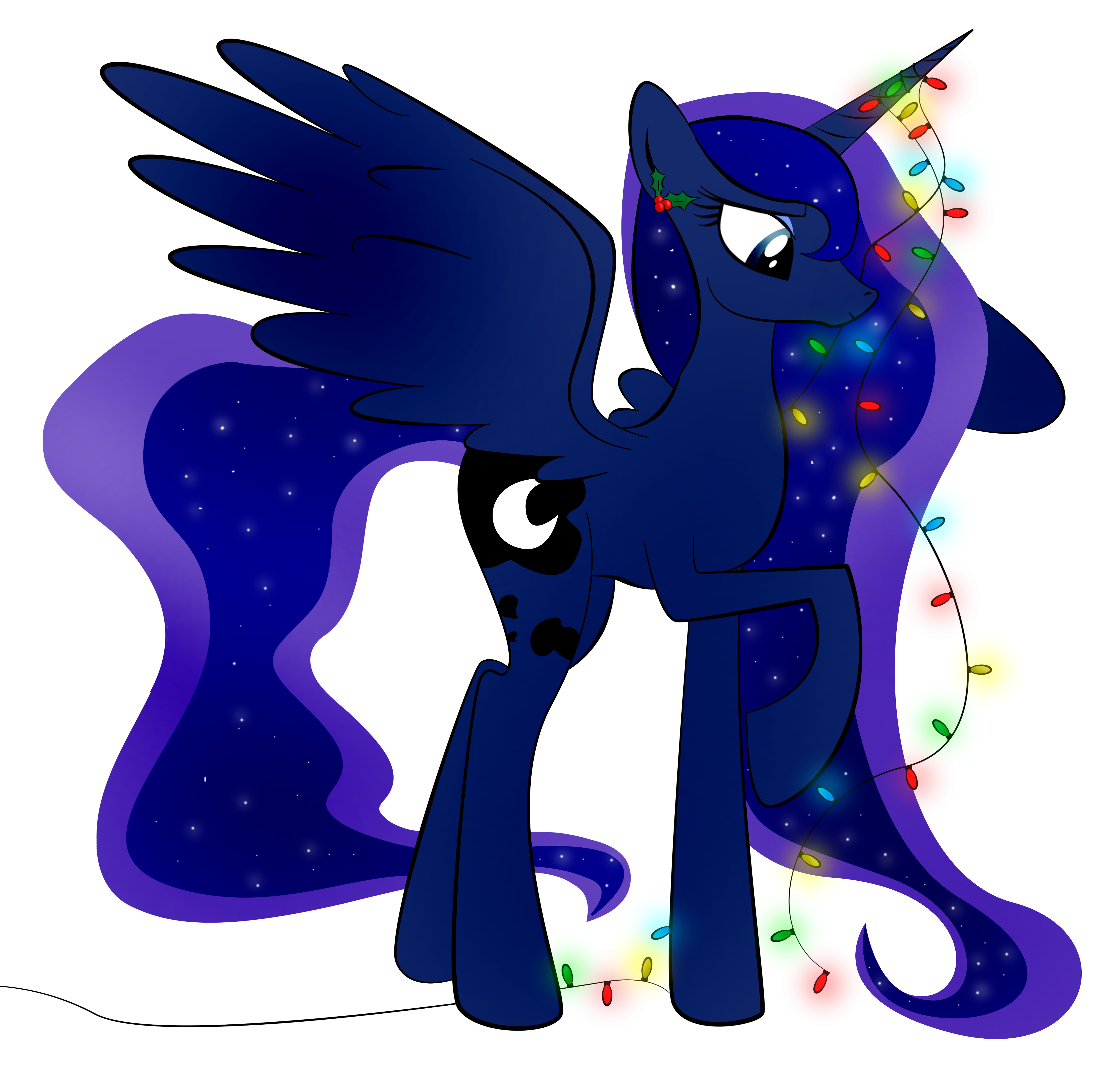 Christmas Luna by zomgitsalaura