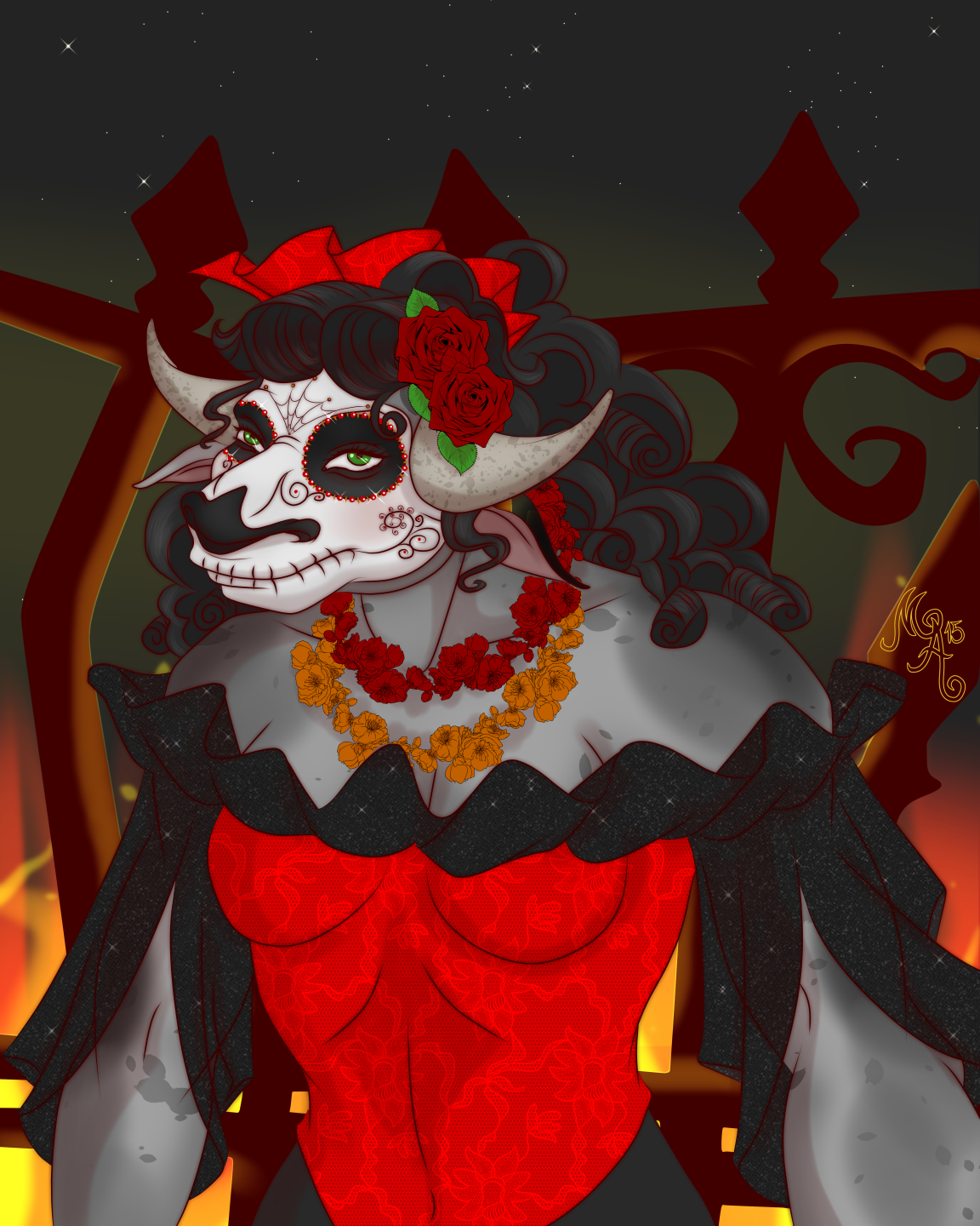 Trick or Treat:  Ahoka - Sugar Skull