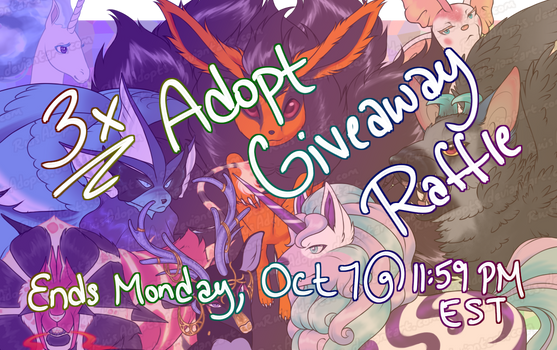 Closed - 3x Adopt Giveaway Raffle