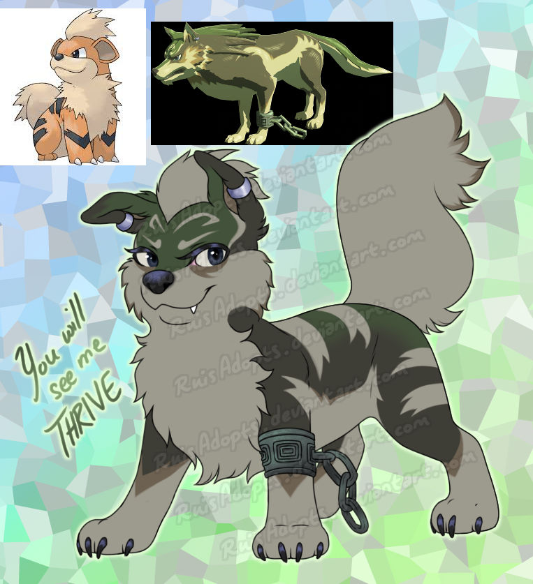 Lithe Wolf Closed - Growlithe x Wolf Link Auction by RuisAdopts on DeviantArt