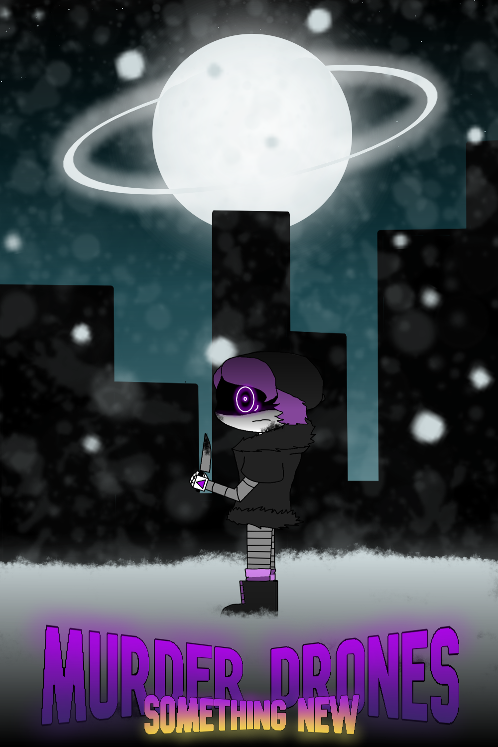 Murder Drones Something New Comic CoverArt By KingMultiverseSans40 murder-drones-something-new-comic-coverart-by-kingmultiversesans40