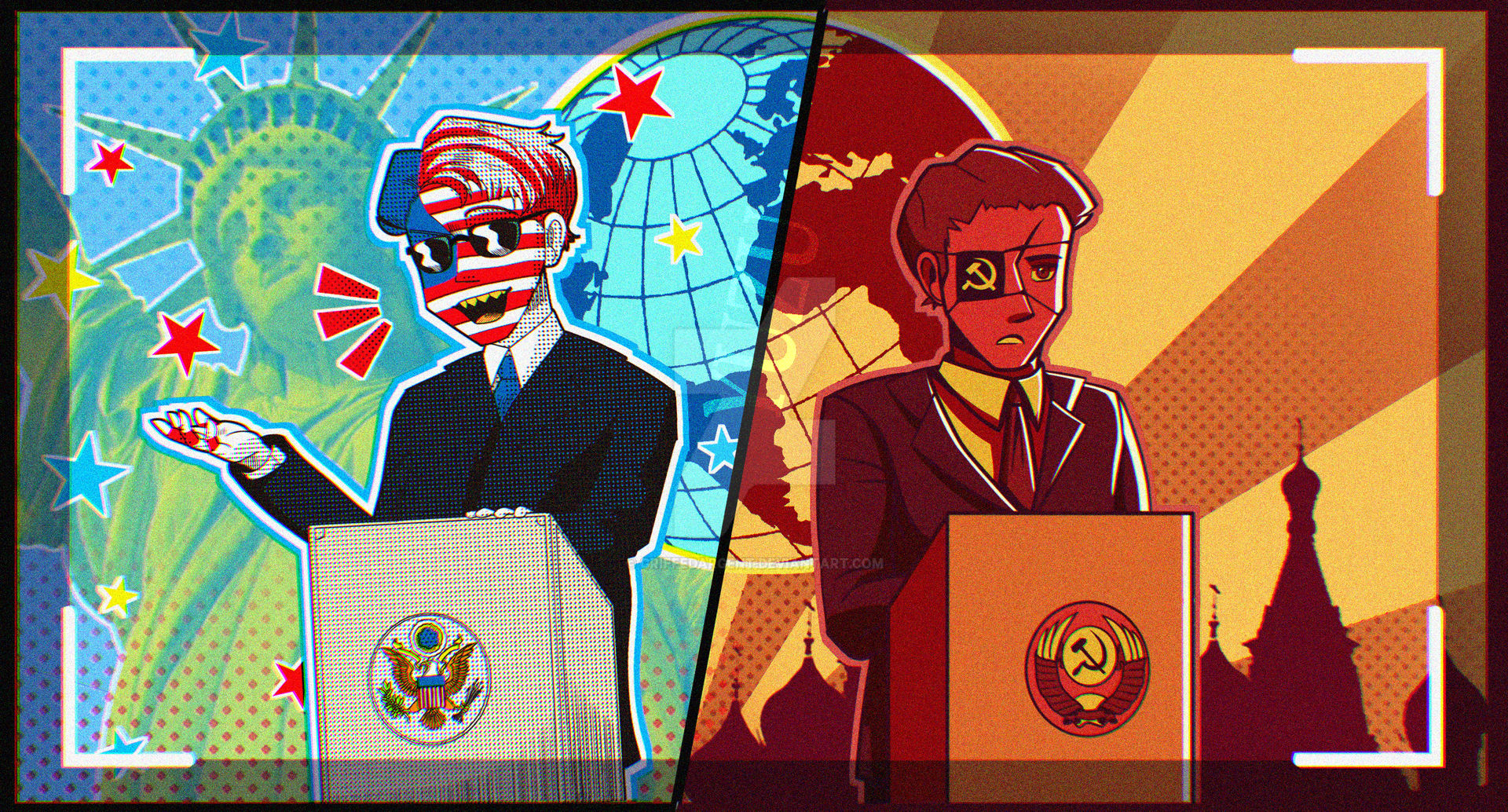 Deviantart Cold War Map Cold war by GriffedArgent on DeviantArt