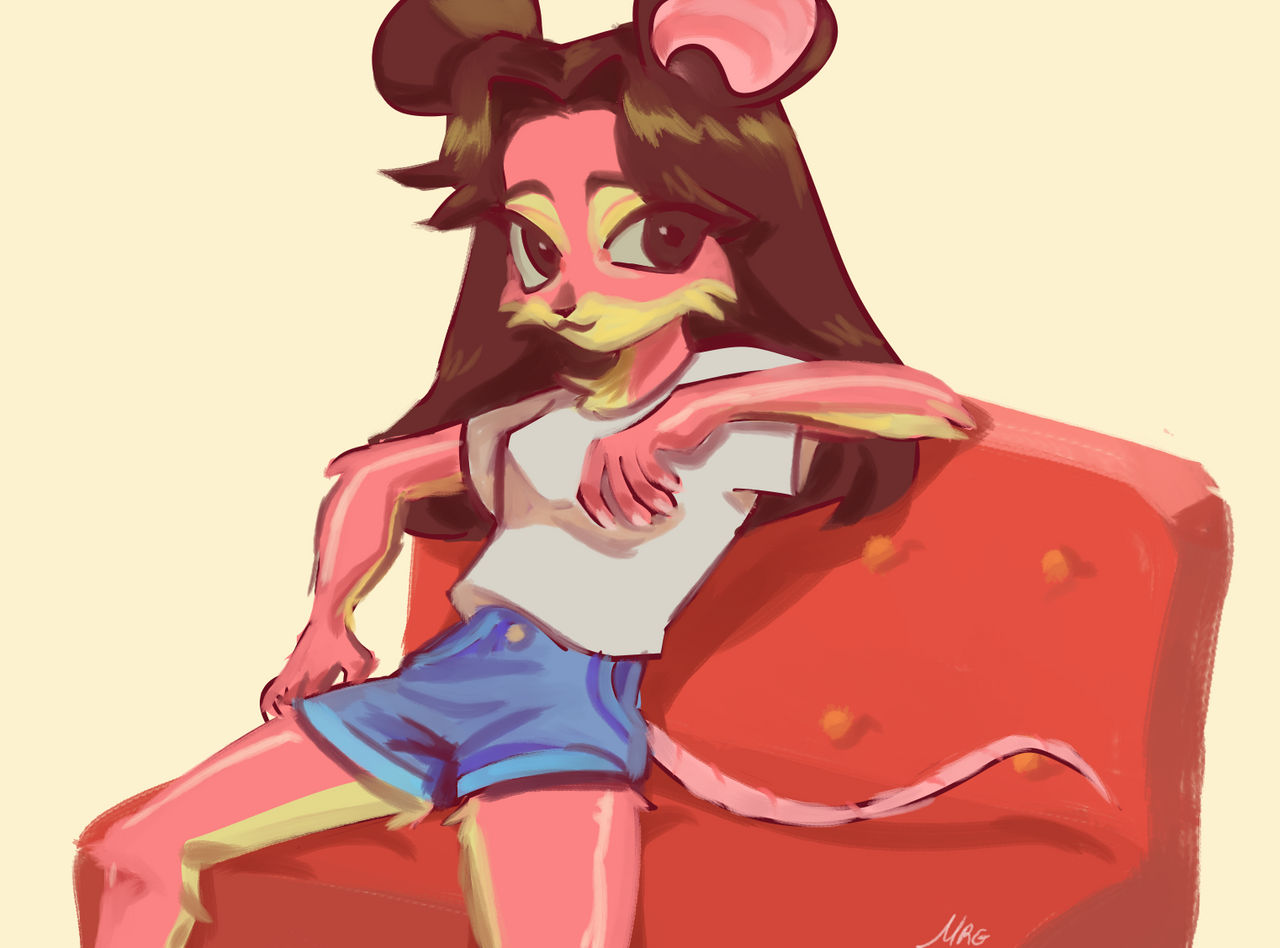 Pinkrat Twitter pink rat by Merengeee on DeviantArt