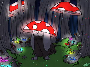 Mushroom forest