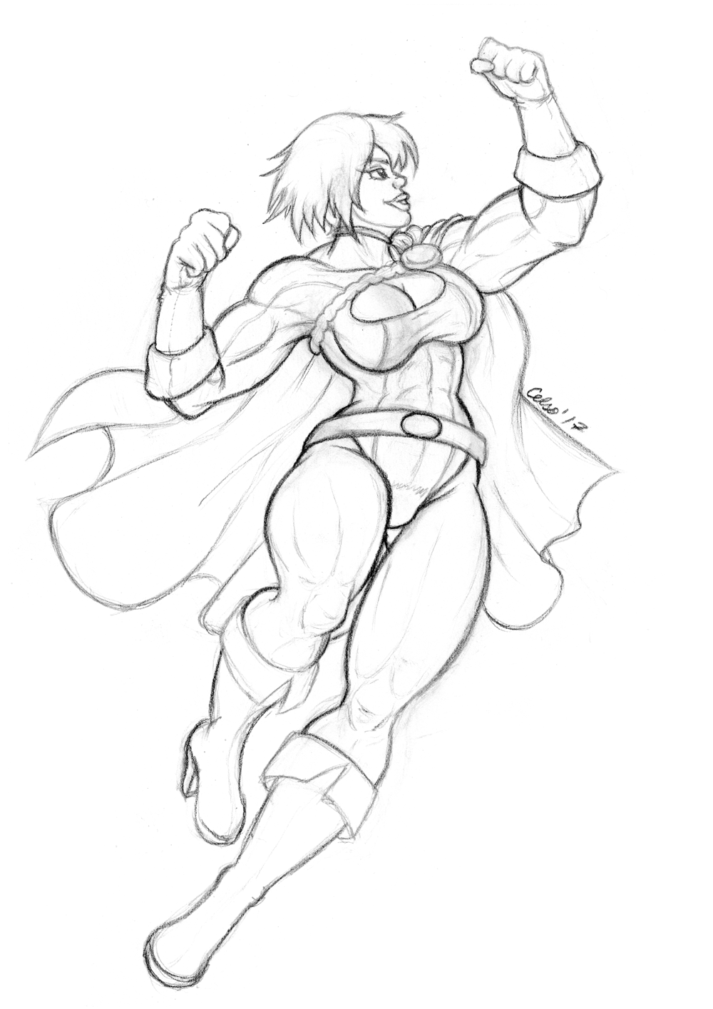 Sketch : Power Girl !