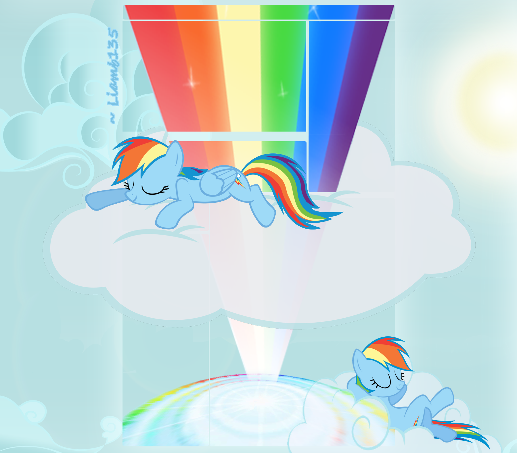 Rainbow Dash YouTube Layout