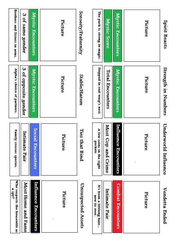 Lycan Life Goal Sheet 6