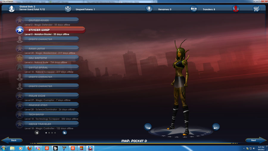 Stinger Wasp - City of Heroes