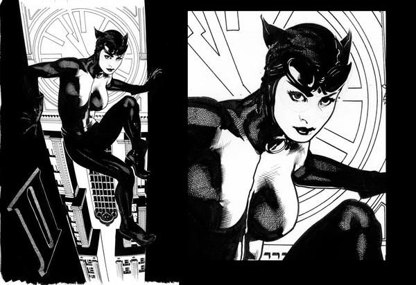 Catwoman 64 Uncolored