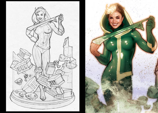 Rogue Print by AdamHughes
