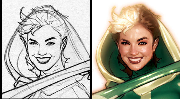 Rogue Print Detail by AdamHughes