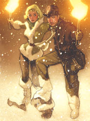 Indiana Jones card for TOPPS by AdamHughes