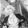 Power Girl Tonal Drawing