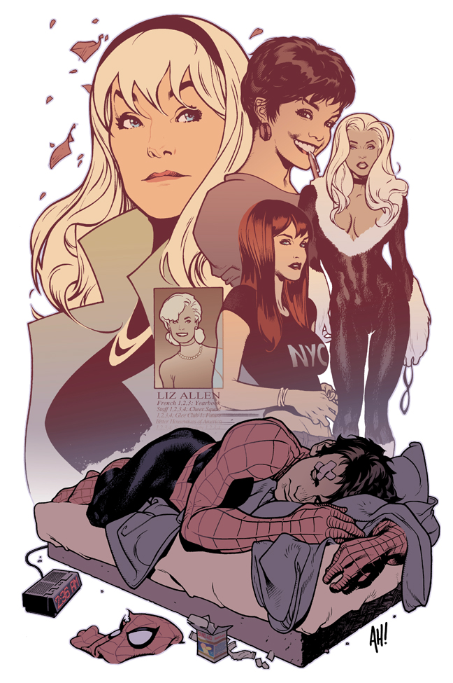 Spidey's Women by AdamHughes
