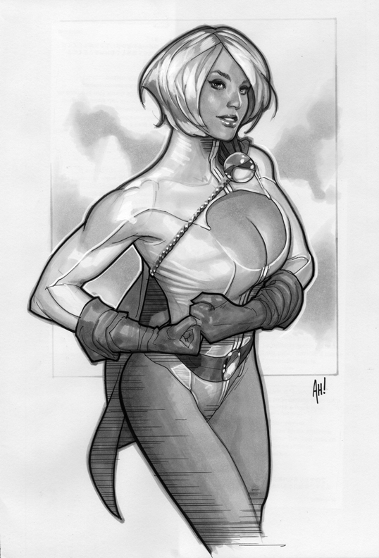 Power Girl 'Sketch' by AdamHughes