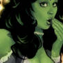 She-Hulk Litho Detail