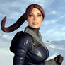 Lara Statue Digital Paint-up