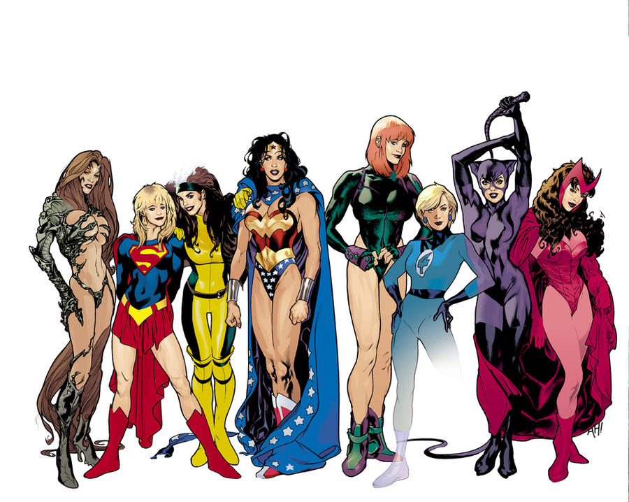 WIZARD Babes by AdamHughes