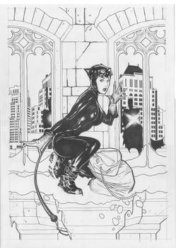 Overstreet Catwoman Lineart