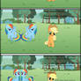 Rainbow Dash and Applejack has a message