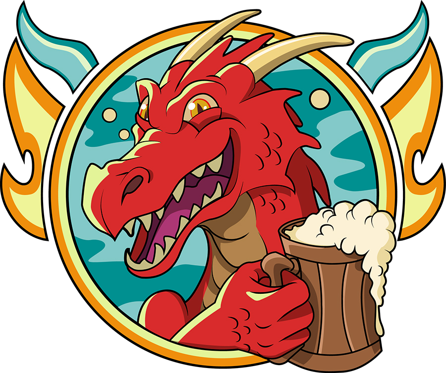 Drunken Dragon Logo Commission by RemyArtt on DeviantArt