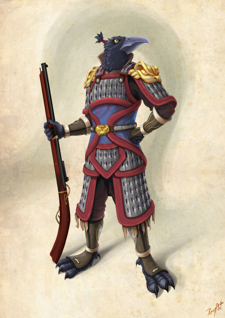 Pathfinder Tengu Character Commission by RemyArtt on DeviantArt