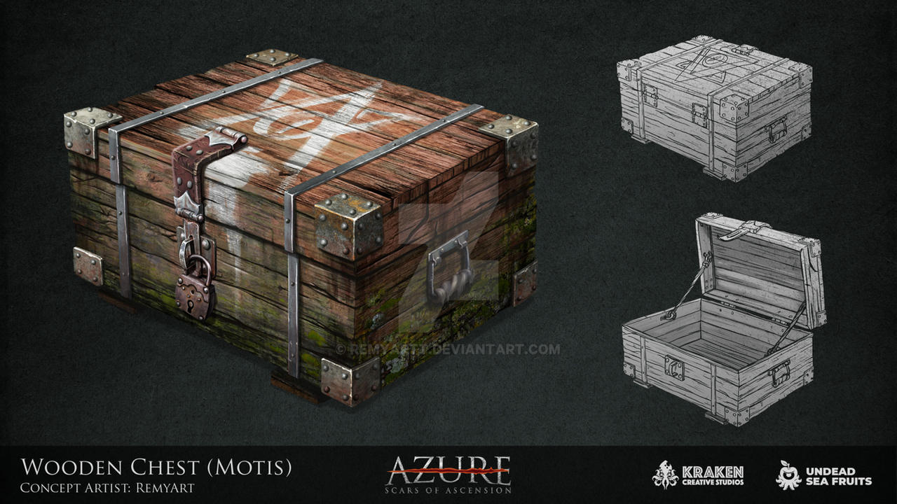 Wooden Chest - Concept Art by RemyArtt on DeviantArt