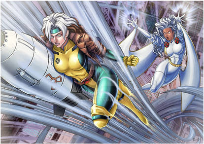 X-Men Rogue and Storm part 2 - Commission