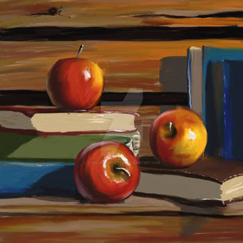 Apples and books