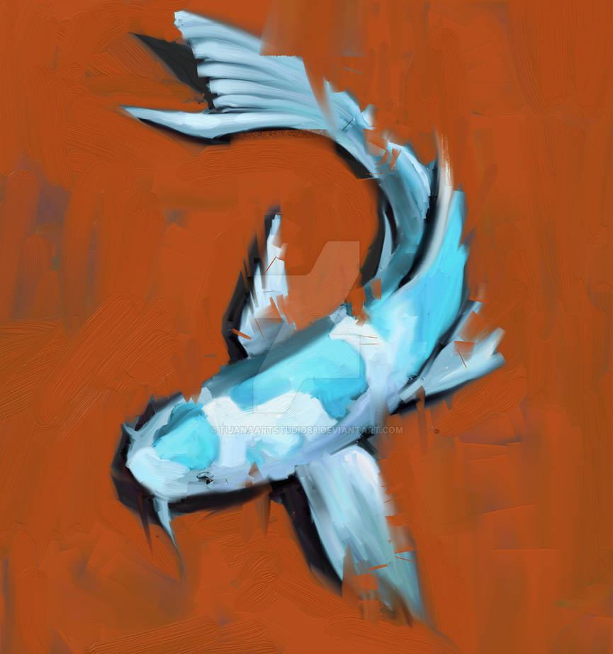 Blue koi fish by TijanaARTStudio88 on DeviantArt