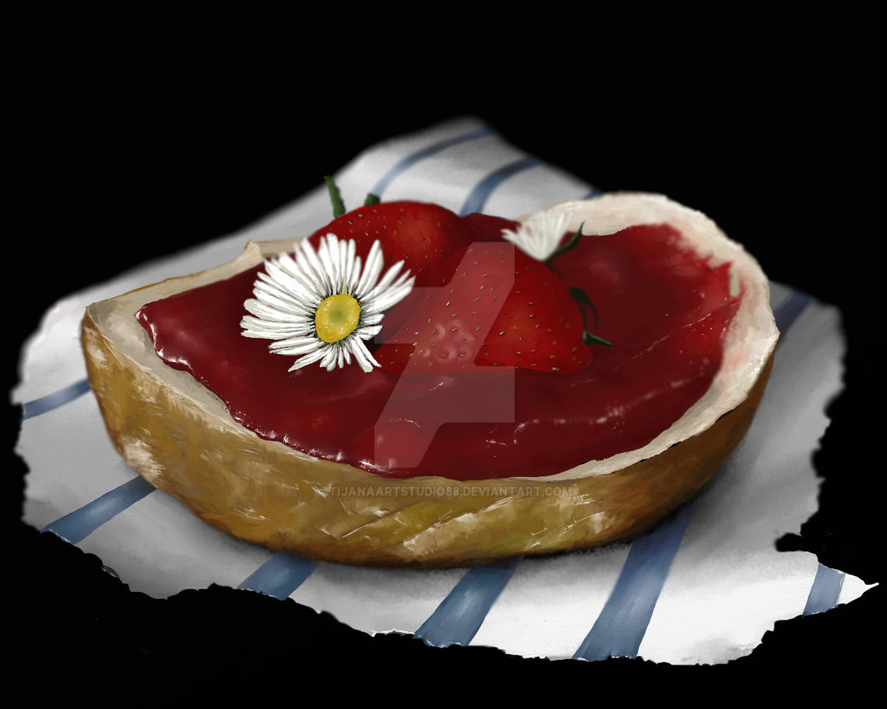 Spring Art Jam Strawberry spring jam by TijanaARTStudio88 on DeviantArt