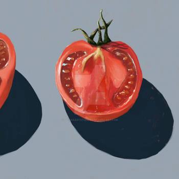 Simple tomato summer art