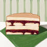 Fresh Mint Green Jam Sandwich